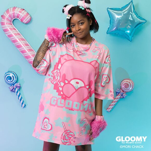 ACDC RAG - Gloomy Bear x Sophie Powers Candy Oversized Tee - Picture 3 of 9